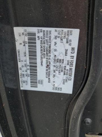 1FMEU63E07UB25941 - 2007 FORD EXPLORER XLT გრაფიტი ფოტო 13