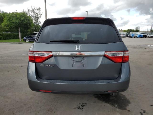 5FNRL5H68DB016510 - 2013 HONDA ODYSSEY EXL GRAY photo 6