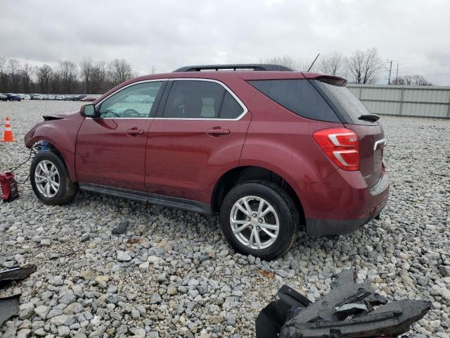 2GNALCEKXH1576984 - 2017 CHEVROLET EQUINOX LT BURGUNDY photo 2