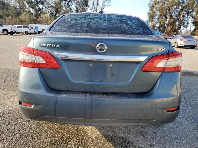 3N1AB7AP3FY305609 - 2015 NISSAN SENTRA S BLUE photo 6