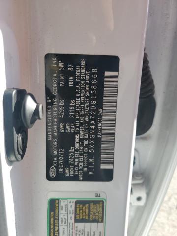 5XXGN4A72DG158668 - 2013 KIA OPTIMA EX WHITE photo 13