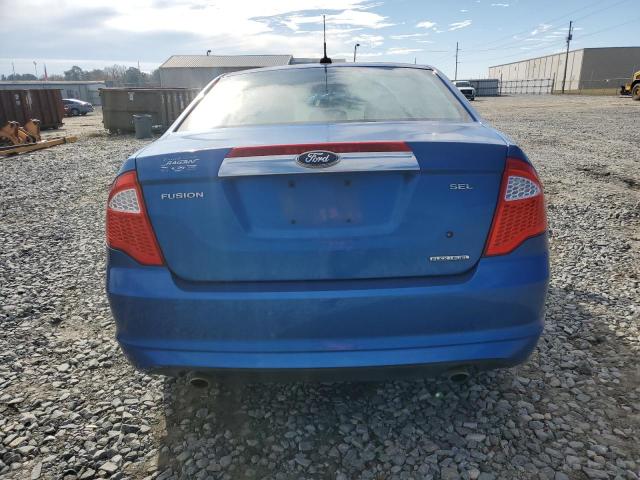 3FAHP0JGXCR422331 - 2012 FORD FUSION SEL BLUE photo 6