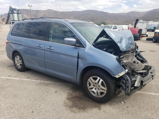 5FNRL38477B124723 - 2007 HONDA ODYSSEY EX BLUE photo 4