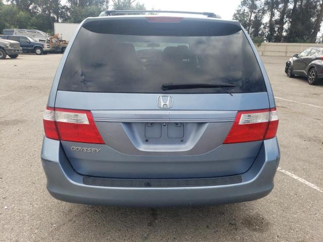 5FNRL38477B124723 - 2007 HONDA ODYSSEY EX BLUE photo 6