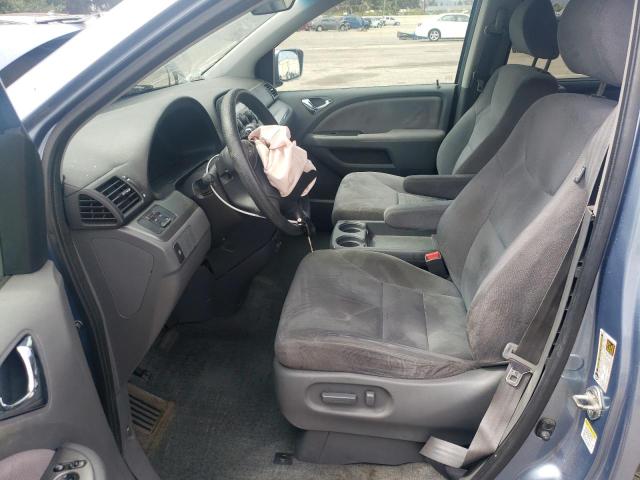 5FNRL38477B124723 - 2007 HONDA ODYSSEY EX BLUE photo 7