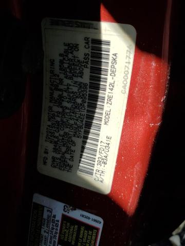 5YFBU4EE1DP095396 - 2013 TOYOTA COROLLA BASE Qırmızı foto 12