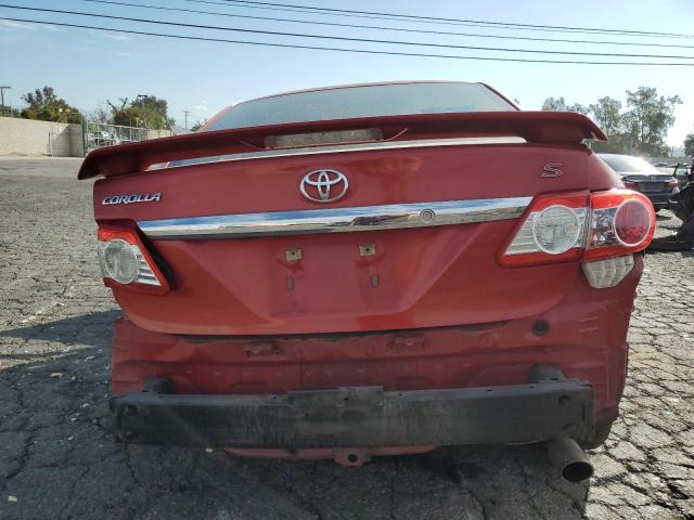 5YFBU4EE1DP095396 - 2013 TOYOTA COROLLA BASE Qırmızı foto 6