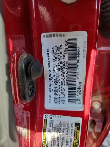 1NXBR32E16Z650946 - 2006 TOYOTA COROLLA CE RED photo 12