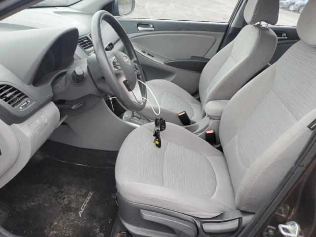 KMHCT4AE9FU802243 - 2015 HYUNDAI ACCENT GLS BROWN photo 7