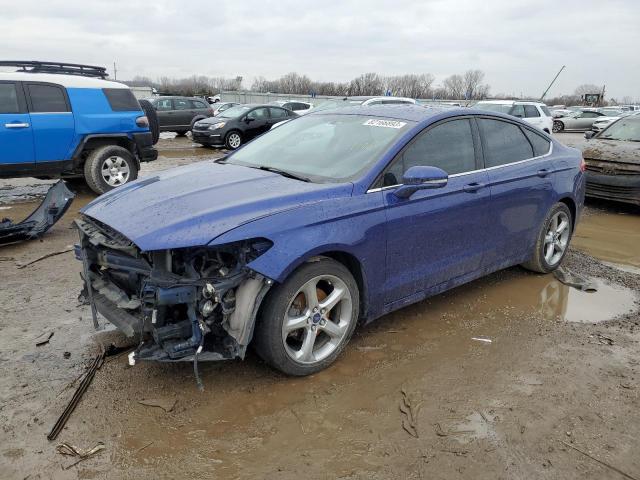 3FA6P0HD2GR215103 - 2016 FORD FUSION SE BLUE photo 1