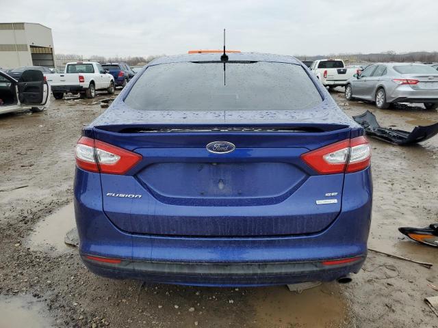 3FA6P0HD2GR215103 - 2016 FORD FUSION SE BLUE photo 6