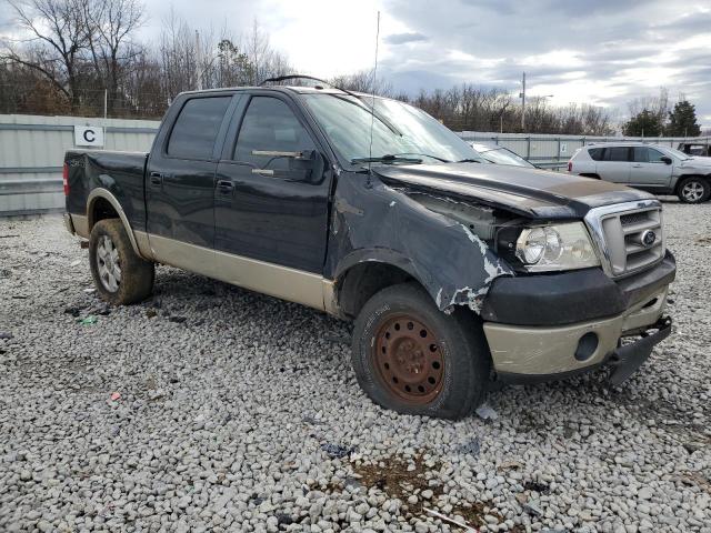 1FTPW14V78KD94668 - 2008 FORD F150 SUPERCREW BLACK photo 4