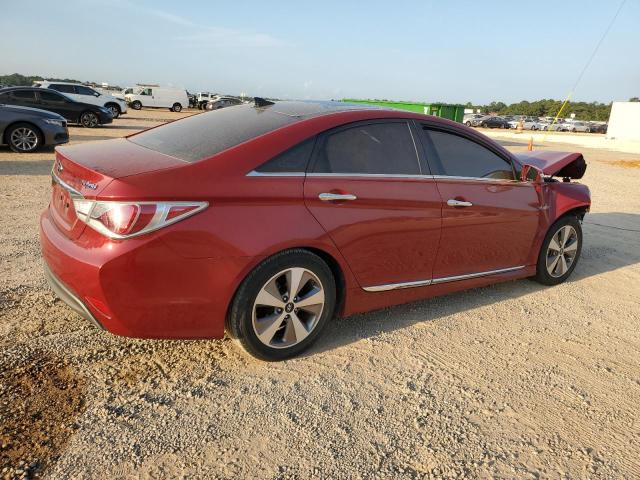 KMHEC4A43CA046552 - 2012 HYUNDAI SONATA HYBRID RED photo 3