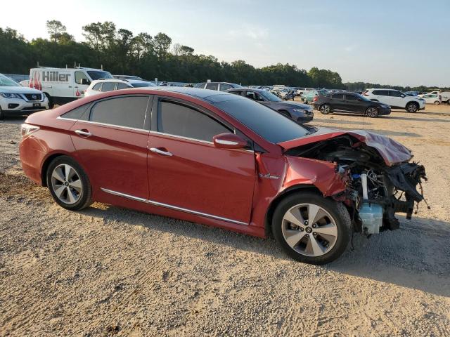 KMHEC4A43CA046552 - 2012 HYUNDAI SONATA HYBRID RED photo 4