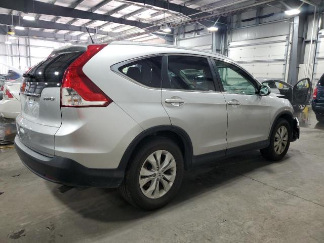 JHLRM4H79CC001206 - 2012 HONDA CR-V EXL SILVER photo 3