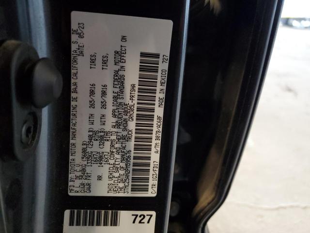 3TMCZ5AN2PM595676 - 2023 TOYOTA TACOMA DOUBLE CAB 灰色 照片 12