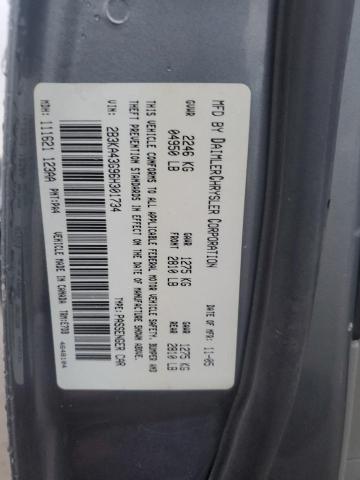 2B3KA43G96H301734 - 2006 DODGE CHARGER SE GRAY photo 12