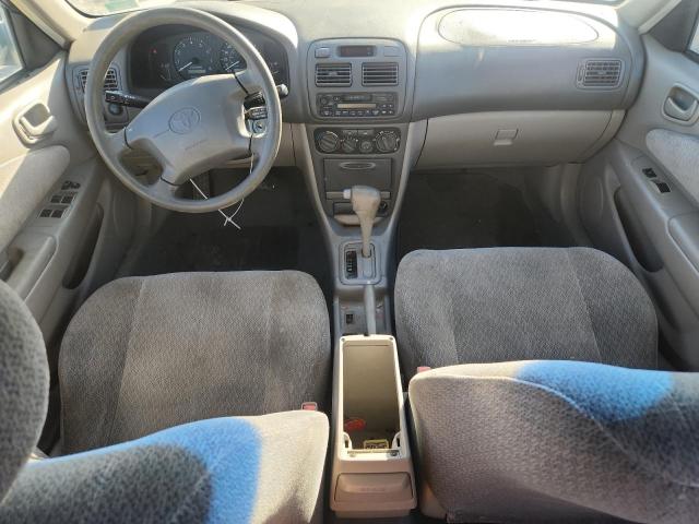 1NXBR12E81Z485376 - 2001 TOYOTA COROLLA CE Srebrny zdjęcie 8