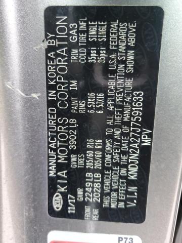 KNDJN2A27J7591633 - 2018 KIA SOUL GRAY photo 12