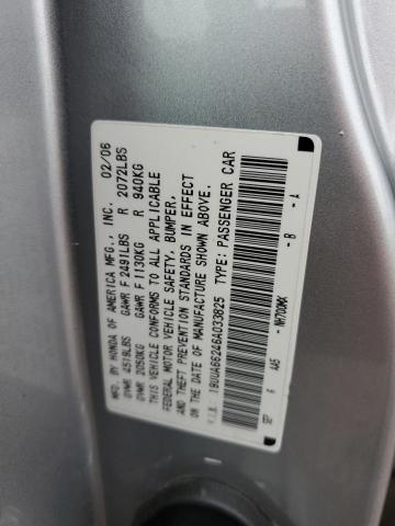 19UUA66246A033825 - 2006 ACURA 3.2TL SILVER photo 13