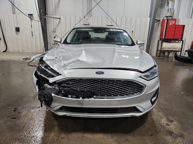 3FA6P0D93KR184356 - 2019 FORD FUSION TITANIUM SILVER photo 5