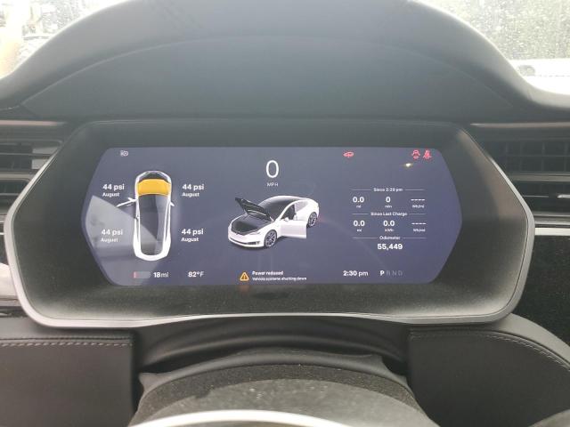 5YJSA1E27LF370826 - 2020 TESLA MODEL S أبيض صورة 9