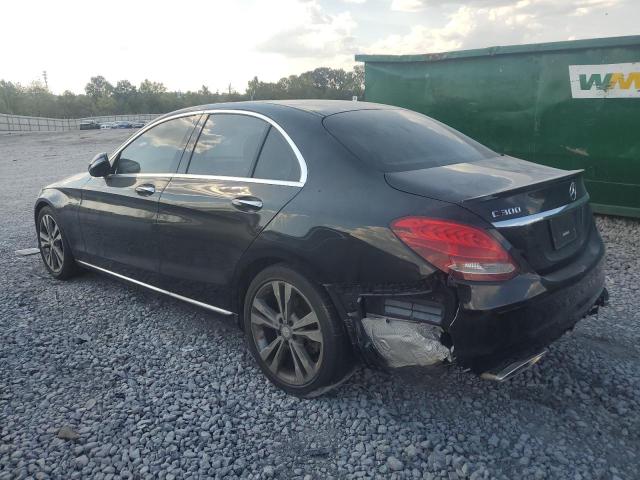 WDDWF4JB1GR149870 - 2016 MERCEDES-BENZ C 300 BLACK photo 2