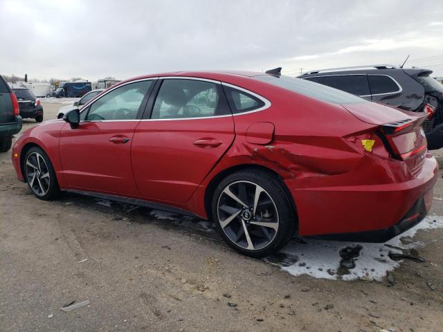 5NPEJ4J25MH065199 - 2021 HYUNDAI SONATA SEL PLUS RED photo 2