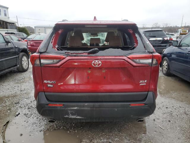 JTMP1RFV2KD026680 - 2019 TOYOTA RAV4 XLE RED photo 6