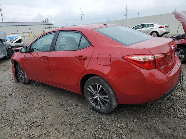2T1BURHE7KC185481 - 2019 TOYOTA COROLLA L წითელი ფოტო 2