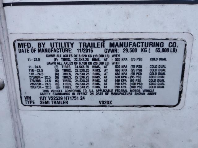 1UYVS2539H7175124 - 2017 UTILITY DRYVAN Ağ foto 10