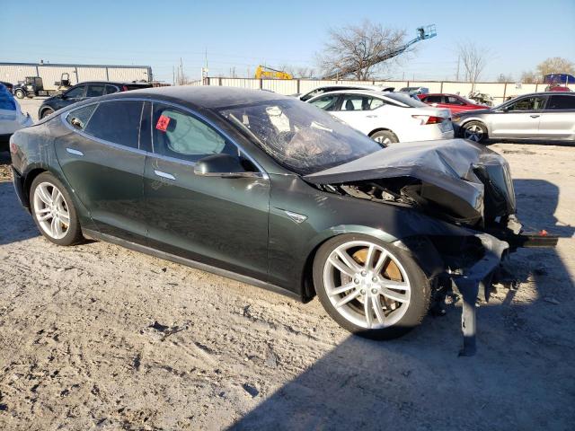 5YJSA1H15EFP32903 - 2014 TESLA MODEL S მწვანე ფოტო 4