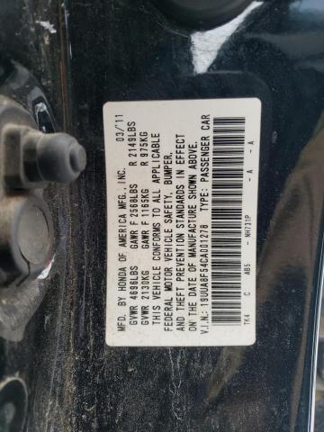 19UUA8F54CA001278 - 2012 ACURA TL BLACK photo 13