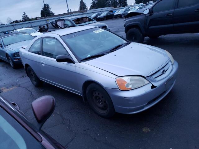 1HGEM22512L095296 - 2002 HONDA CIVIC LX SILVER photo 4