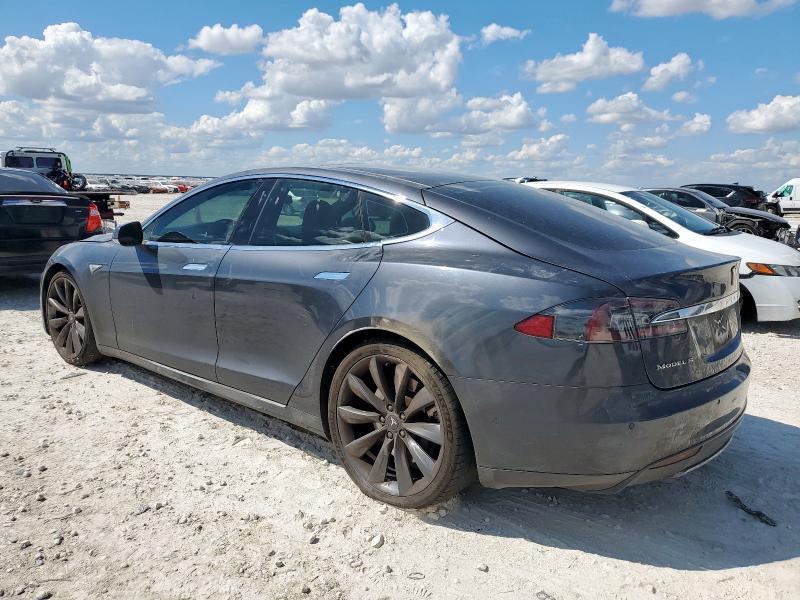 5YJSA1H15EFP63388 - 2014 TESLA MODEL S Grau Foto 2