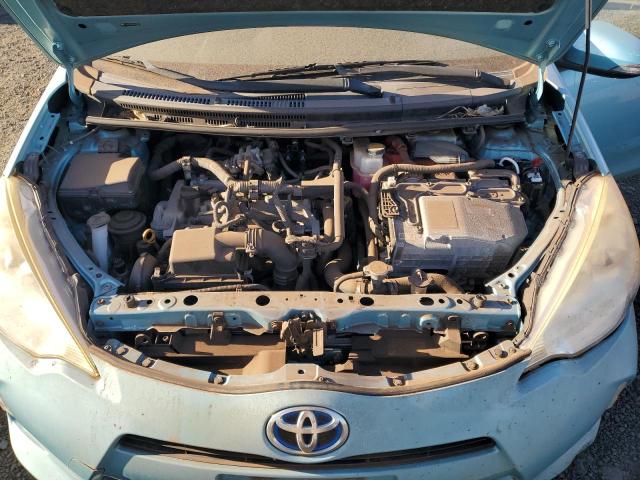 JTDKDTB35E1061898 - 2014 TOYOTA PRIUS C BLUE photo 11