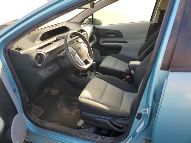 JTDKDTB35E1061898 - 2014 TOYOTA PRIUS C BLUE photo 7