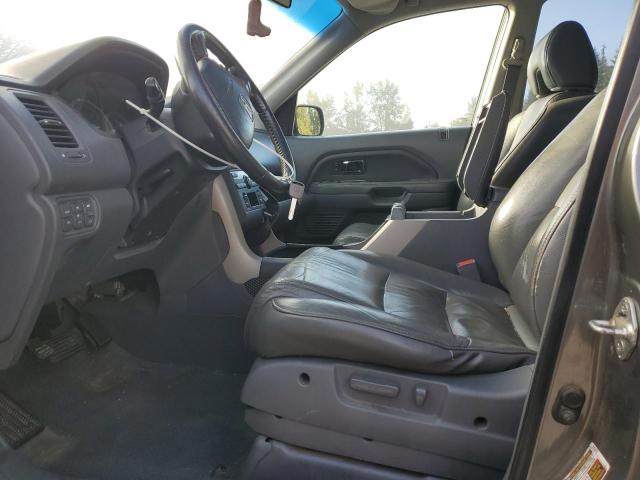 5FNYF18528B035269 - 2008 HONDA PILOT EXL GRAY photo 7