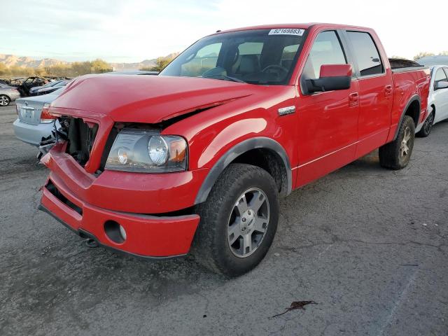 1FTPW14548KC58434 - 2008 FORD F150 SUPERCREW RED photo 1