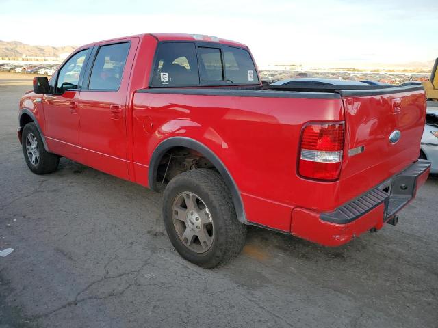 1FTPW14548KC58434 - 2008 FORD F150 SUPERCREW RED photo 2