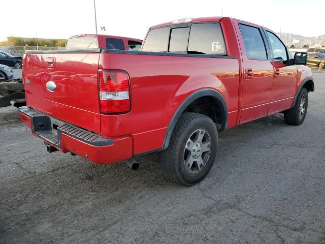 1FTPW14548KC58434 - 2008 FORD F150 SUPERCREW RED photo 3