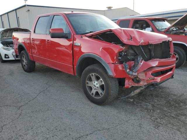1FTPW14548KC58434 - 2008 FORD F150 SUPERCREW RED photo 4