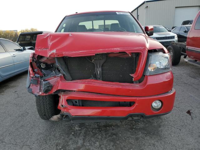 1FTPW14548KC58434 - 2008 FORD F150 SUPERCREW RED photo 5