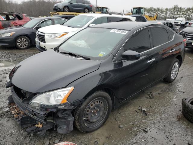 3N1AB7AP3EY255793 - 2014 NISSAN SENTRA S BLACK photo 1