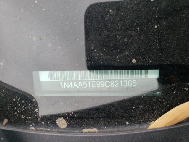 1N4AA51E99C821365 - 2009 NISSAN MAXIMA S SILVER photo 12