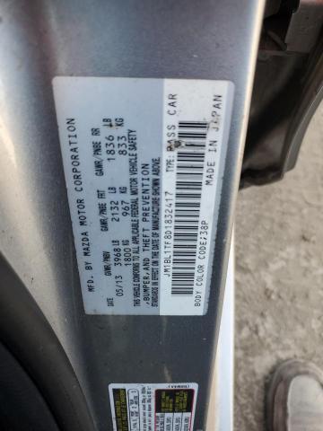 JM1BL1TF8D1832417 - 2013 MAZDA 3 I 银色 照片 12