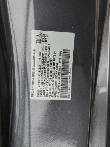 5FNRL6H99JB098498 - 2018 HONDA ODYSSEY ELITE GRAY photo 13
