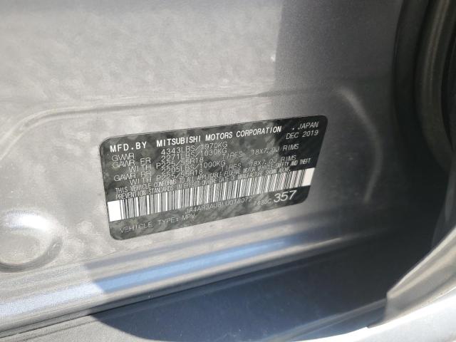 JA4AR3AU8LU018072 - 2020 MITSUBISHI OUTLANDER ES 银色 照片 13