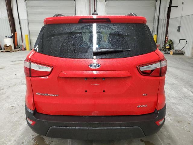 MAJ6P1UL6JC211774 - 2018 FORD ECOSPORT SE RED photo 6