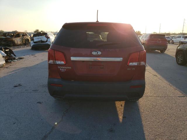 5XYKU4A20BG013560 - 2011 KIA SORENTO EX RED photo 6